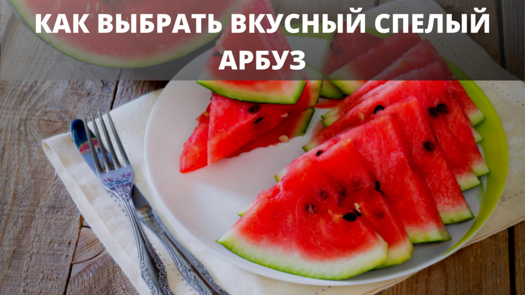 Как выбрать вкусный спелый арбуз